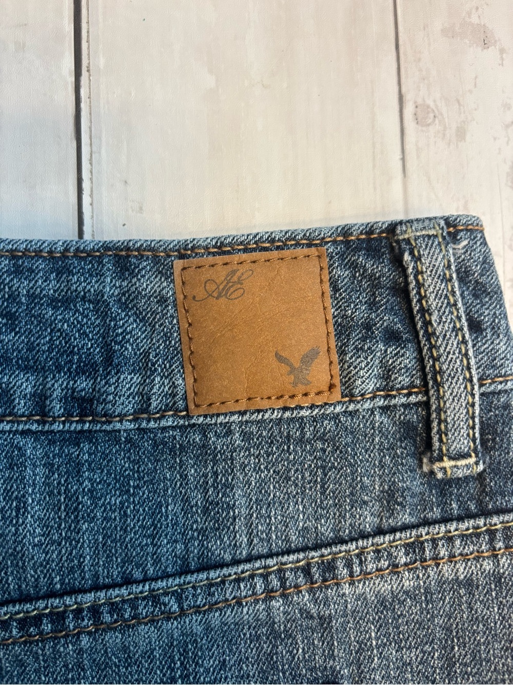 American Eagle Outfitters Distressed Denim Mini Skirt - Picture 5 of 6